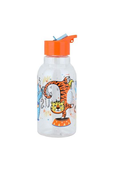 ALSAIF Plastic Children'S Circus Flask 460 Ml Orange Transparent Lid