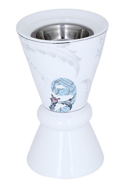 ALSAIF Porcelain Incense Burner 11 X 11 X 18 Cm White