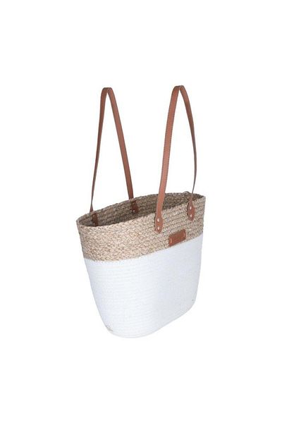 ALSAIF Wicker Thermos Bag 50 X 33 Cm Beige White