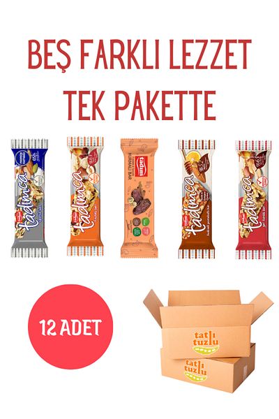 Tadım Mixed Nuts Bars Pack – 5 Different Flavors, in One Package