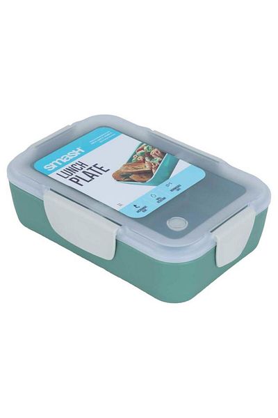 ALSAIF Plastic Lunch Box 1 Liter / 33.8 Inch Rectangle Green