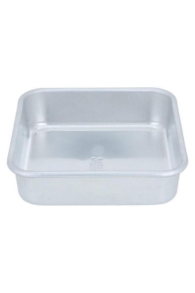 ALSAIF Aluminum Cake Mold 24.5X24.5X6.5 Cm Silver