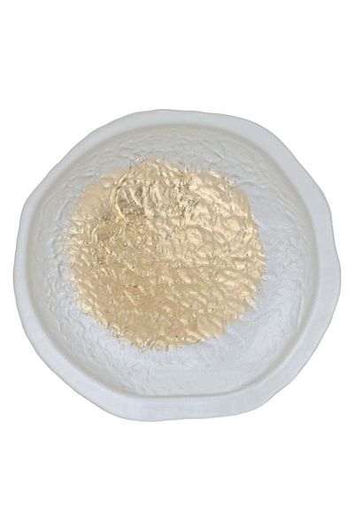ALSAIF Glass Sweet Dish 21 X 21 X 2 Cm Round White