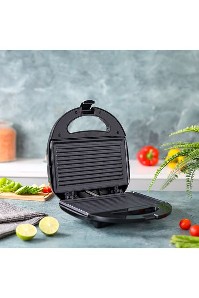 Olsenmark 2 Slice Grill Maker Omgm7013, 750w Sandwich Maker Non-stick Plates, 2 Year Warranty