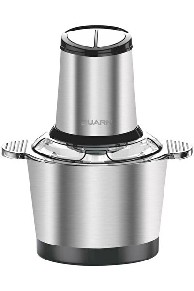 ALSAIF Professional Ec Sl08 Stainless Steel Electric Chopper 400 Watt 3 Liter 2 Speed Black Silver