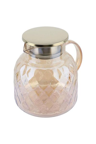ALSAIF Glass Set With Led 1500 Ml 3 Pieces Yellow