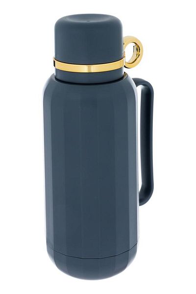ALSAIF Plastic Rahal Thermos 1 Liter Dark Blue