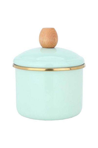 ALSAIF Small Steel Box Gold With A Light Green Lid