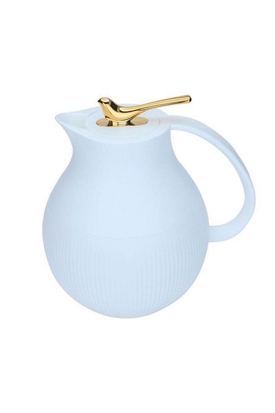 ALSAIF Royal 6 Glass Thermos 950 Ml Plastic Body White