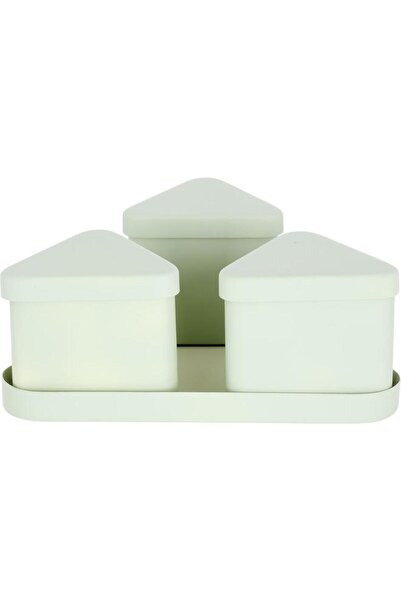 ALSAIF Iron Box Set With Tofreya 11 X 23 X 26 Cm 4 Pieces Beige