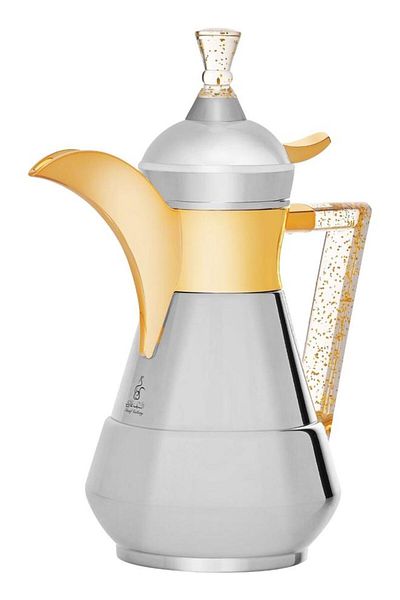 ALSAIF Sulaiman Dallah Steel 0.6 Liters Golden Silver