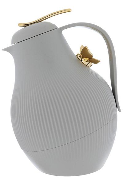 ALSAIF Dora Plastic Thermos 1 Liter Gold Gray Butterfly