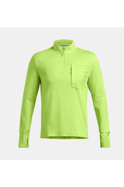 Under Armour Tricou cu mânecă lungă cu fermoar UA Trail Run pentru bărbați 1383244-304