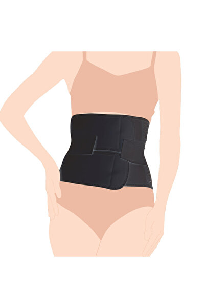Sunveno Abdominal Support Maternity Cross Grip Belly Wrap - Black, 2XL