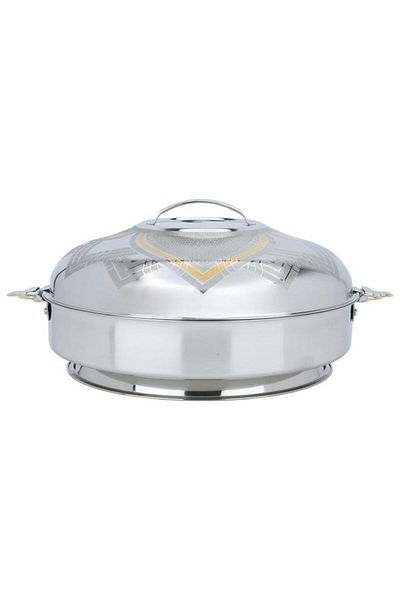 ALSAIF Steel Food Container 3.5 Liters Silver