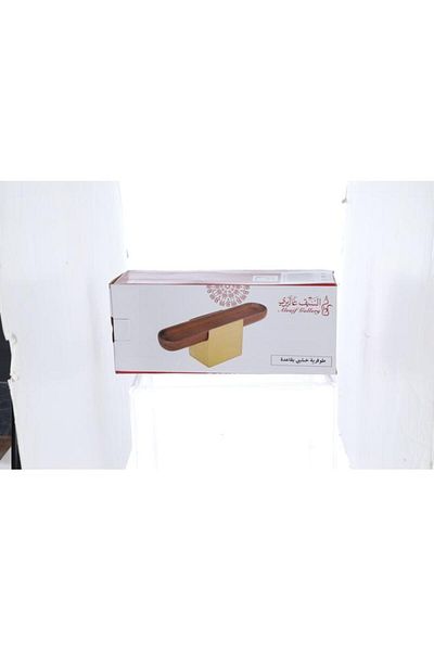 ALSAIF طبق حلوى خشبي بيضاوي الشكل مقاس 31×10×13 سم