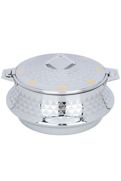 ALSAIF Steel Food Container 2500 Ml Silver