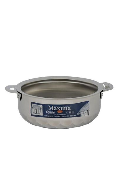 ALSAIF Steel Food Container 5 Liters Silver
