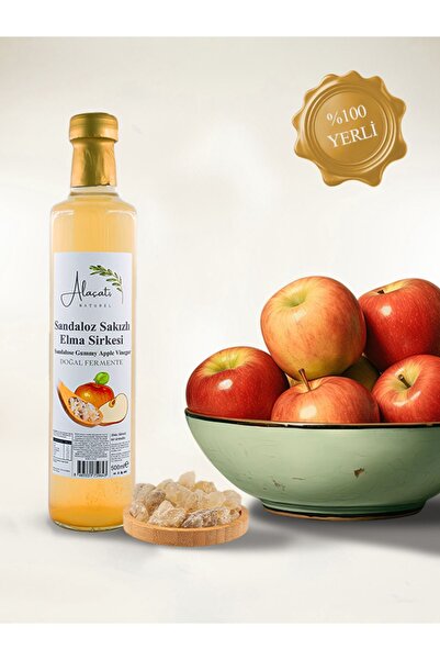Alaçatı Natürel Sandaloz Sakızlı Elma Sirkesi - 500ml