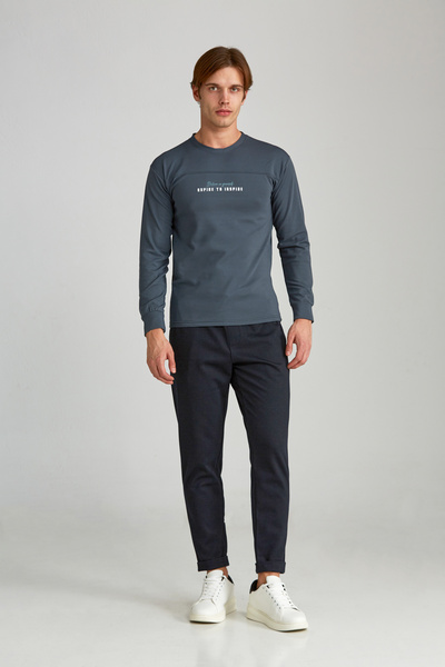 WERRONİ Erkek Slim Jakarlı Aspire To İnspire