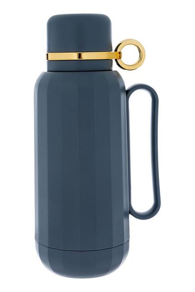ALSAIF Plastic Rahal Thermos 1 Liter Dark Blue