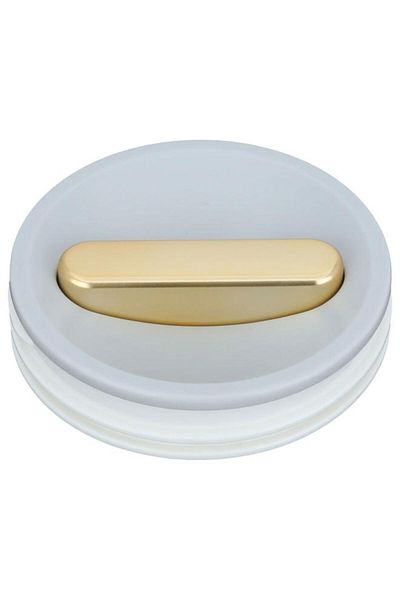 ALSAIF Laura Plastic Thermos Cover Golden White