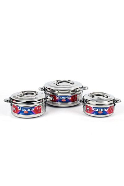 ALSAIF Steel Maxima Portfolio Set 3 Pieces Silver