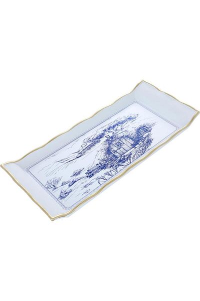 ALSAIF Plastic Serving Tray 29 Cm Rectangle White