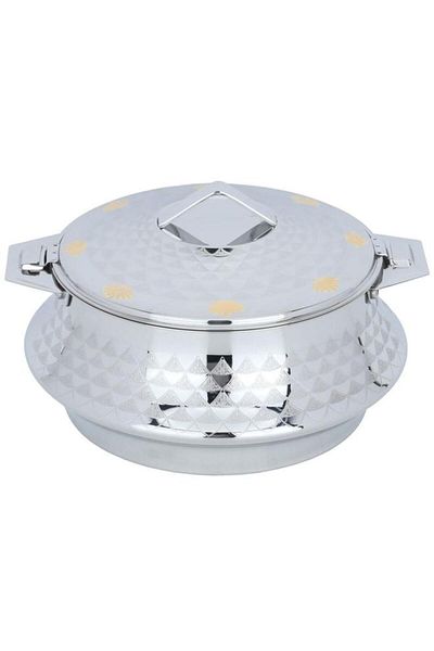 ALSAIF Steel Food Container 2 Liters Silver