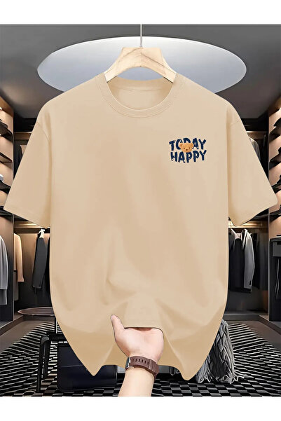 Wish BF Tricou oversize cu imprimeu Today Happy