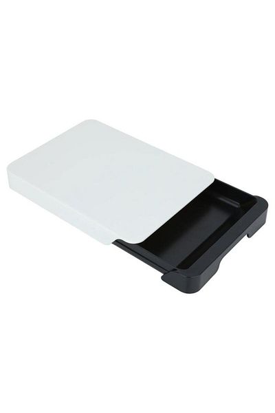 ALSAIF Plastic Cutting Board 30 X 22 X 4 Cm Black And White