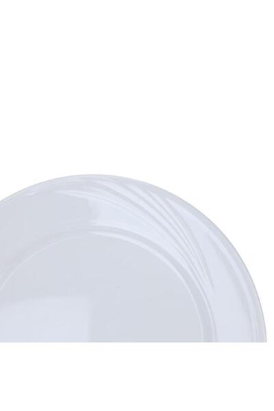 ALSAIF Melamine Serving Plate 7.5 Inches Flat Round White