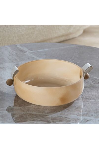 Home Box Auden Glass Decorative Bowl with Blob 25.5x23 x7 cm