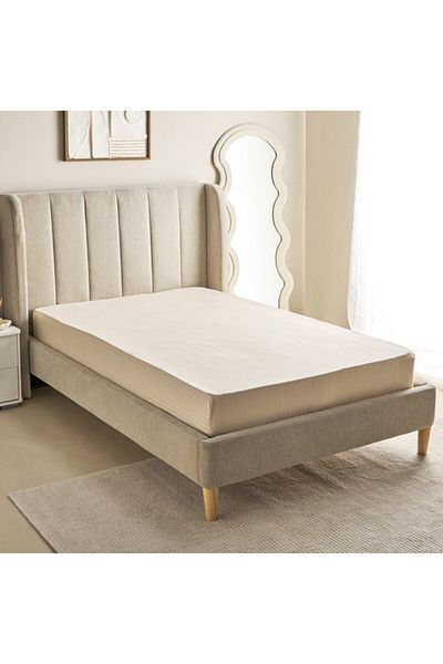 Home Box Hamilton Satin Stripe Twin Fitted Sheet 120x200+36 cm