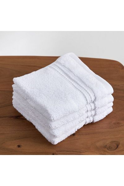Home Box Cloud Soft Serene Zero Twist 4-Piece Face Towel Set 30x30 cm