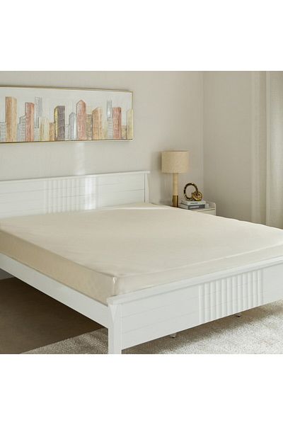 Home Box Essential Solid Cotton King Fitted Sheet