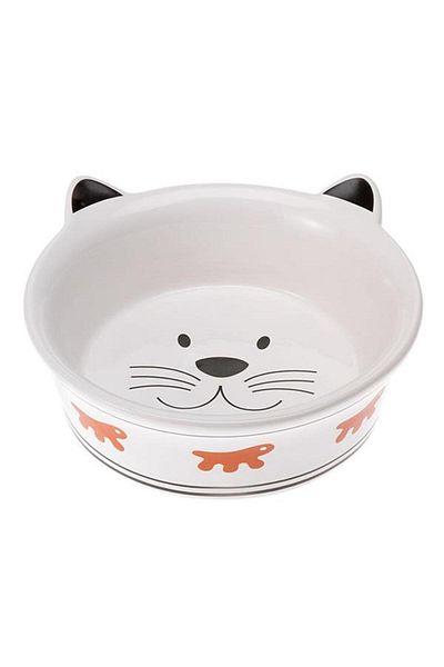Ferplast Venere Cat Patterned Ceramic Food Bowl m 0.3Lt