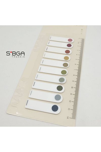 sibga tasarım Transparent White Half Post-It, 200 Sheets Bookmark Post-It Sticker