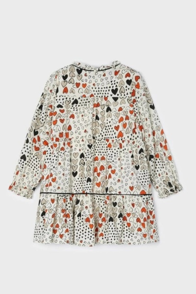 MAYORAL Female Child Long-Sleeve Heart Dress 4922