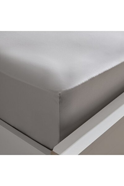 Home Box Opulent Luxe 400TC Cotton Solid Olympic Queen Fitted Sheet 160x200+40 cm