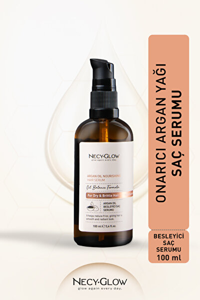 NECY GLOW مصل زيت الأرغان لإصلاح الشعر
