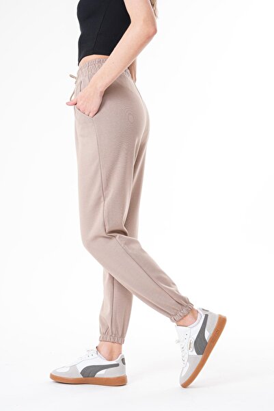 ŞİMAL Elastic Waist Detailed Single Women's Tracksuit 250207