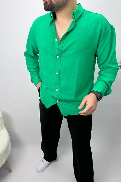 bafatex Πουκάμισο Oversize από λινό μπαμπού