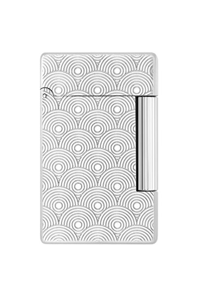 S.T. Dupont Initial Guilloche Gümüş Daire Işlemeli Puro Çakmağı 20844