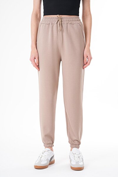 ŞİMAL Elastic Waist Detailed Single Women's Tracksuit 250207