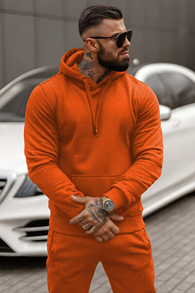 CMZ COLLECTİON Trening oversize cu glugă și buzunare cangur pentru bărbați