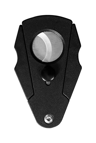 PremiumQuality Siyah Köşeli Kelebek Dizayn Puro Makası Kesici