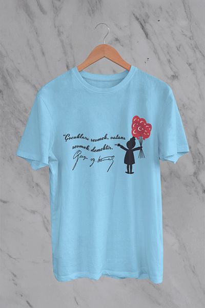 MYADA 23 aprilie Tricou pentru copii cu imprimeu special Loving Children