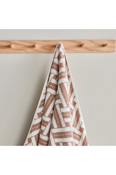 Home Box Opulence Serenity Turkish Cotton Yarn Dyed Jacquard Bath Towel 70x140 cm