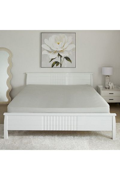 Home Box Hamilton Striped Satin Cotton King Fitted Sheet